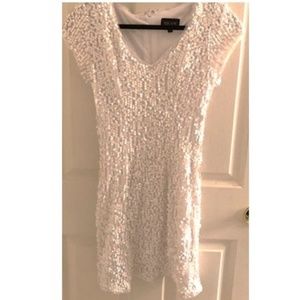 Nordstrom XScape White Sequin Dress